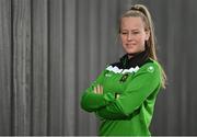 12 August 2021; Lauren Kelly during a Peamount United media day at the FAI National Training Centre in Abbotstown, Dublin. Photo by Seb Daly/Sportsfile