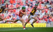 8 August 2021; Alan Cadogan of Cork in action against Huw Lawlor, left, and Tommy Walsh of Kilkenny during the GAA Hurling All-Ireland Senior Championship semi-final match between Kilkenny and Cork at Croke Park in Dublin. Photo by Piaras Ó Mídheach/Sportsfile