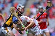 8 August 2021; Cork goalkeeper Patrick Collins in action against TJ Reid of Kilkenny during the GAA Hurling All-Ireland Senior Championship semi-final match between Kilkenny and Cork at Croke Park in Dublin. Photo by Piaras Ó Mídheach/Sportsfile