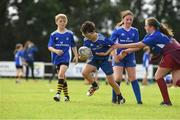 12 August 2021; Oisin O'Neill, age 10, in action during the Bank of Ireland Leinster Rugby Summer Camp at Newbridge RFC in Newbridge, Kildare. Photo by Matt Browne/Sportsfile