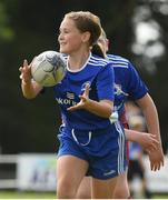 12 August 2021; Lyra Harrington, age 11, in action during the Bank of Ireland Leinster Rugby Summer Camp at Newbridge RFC in Newbridge, Kildare. Photo by Matt Browne/Sportsfile