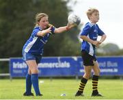 12 August 2021; Emma Kelly, age 10, in action during the Bank of Ireland Leinster Rugby Summer Camp at Newbridge RFC in Newbridge, Kildare. Photo by Matt Browne/Sportsfile