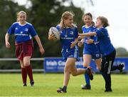 12 August 2021; Lyra Harrington age 11, in action during the Bank of Ireland Leinster Rugby Summer Camp at Newbridge RFC in Newbridge, Kildare. Photo by Matt Browne/Sportsfile