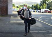 12 August 2021; Dundalk head coach Vinny Perth arrives before the UEFA Europa Conference League third qualifying round second leg match between Dundalk and Vitesse at Tallaght Stadium in Dublin. Photo by Ben McShane/Sportsfile