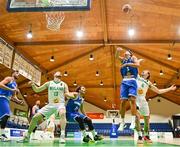 12 August 2021; Francesco Palmieri of San Marino in action against Lorcan Murphy of Ireland during the FIBA Men’s European Championship for Small Countries day three match between Ireland and San Marino at National Basketball Arena in Tallaght, Dublin. Photo by Eóin Noonan/Sportsfile