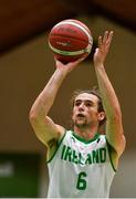 12 August 2021; Lorcan Murphy of Ireland during the FIBA Men’s European Championship for Small Countries day three match between Ireland and San Marino at National Basketball Arena in Tallaght, Dublin. Photo by Eóin Noonan/Sportsfile