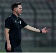 12 August 2021; Shamrock Rovers manager Stephen Bradley during the UEFA Europa Conference League Third Qualifying Round Second Leg match between Teuta and Shamrock Rovers at Elbasan Arena in Elbasan, Albania. Photo by Florion Goga/Sportsfile