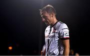 12 August 2021; David McMillan of Dundalk leaves the pitch after his side's defeat in the UEFA Europa Conference League third qualifying round second leg match between Dundalk and Vitesse at Tallaght Stadium in Dublin. Photo by Ben McShane/Sportsfile