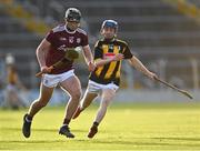 13 August 2021; Darren Shaughnessy of Galway in action against Killian Carey of Kilkenny during the Electric Ireland GAA All-Ireland hurling minor championship semi-final match between Kilkenny and Galway at Semple Stadium in Thurles, Tipperary. Photo by Piaras Ó Mídheach/Sportsfile