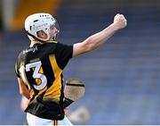 13 August 2021; Danny Glennon of Kilkenny celebrates scoring his side's first goal during the Electric Ireland GAA All-Ireland hurling minor championship semi-final match between Kilkenny and Galway at Semple Stadium in Thurles, Tipperary. Photo by Piaras Ó Mídheach/Sportsfile