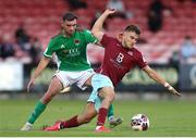 13 August 2021; Danny O'Connell of Cobh Ramblers in action against Gordon Walker of Cork City during the SSE Airtricity League First Division match between Cork City and Cobh Ramblers at Turners Cross in Cork. Photo by Michael P Ryan/Sportsfile