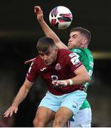 13 August 2021; Danny O'Connell of Cobh Ramblers in action against Darragh Crowley of Cork City during the SSE Airtricity League First Division match between Cork City and Cobh Ramblers at Turners Cross in Cork. Photo by Michael P Ryan/Sportsfile