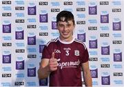 13 August 2021; Man of the Match Tiernan Leen of Galway after his major performance in the Electric Ireland GAA All-Ireland Minor Hurling Championship Semi-Final match between Kilkenny and Galway at Semple Stadium in Thurles, Tipperary. Photo by Piaras Ó Mídheach/Sportsfile