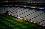 14 August 2021; A general view of the goal mouth area at the Davin Stand end before the GAA Football All-Ireland Senior Championship semi-final match between Dublin and Mayo at Croke Park in Dublin. Photo by Ray McManus/Sportsfile