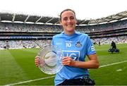 14 August 2021; Player of the match Hannah Tyrrell of Dublin following the TG4 Ladies Football All-Ireland Championship semi-final match between Dublin and Mayo at Croke Park in Dublin. Photo by Ramsey Cardy/Sportsfile