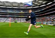 14 August 2021; Dublin goalkeeper Evan Comerford before the GAA Football All-Ireland Senior Championship semi-final match between Dublin and Mayo at Croke Park in Dublin. Photo by Seb Daly/Sportsfile