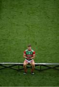 14 August 2021; Mayo captain Aidan O'Shea is first to arrive for their team photograph before the GAA Football All-Ireland Senior Championship semi-final match between Dublin and Mayo at Croke Park in Dublin. Photo by Stephen McCarthy/Sportsfile