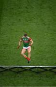 14 August 2021; Mayo captain Aidan O'Shea is first to arrive for their team photograph before the GAA Football All-Ireland Senior Championship semi-final match between Dublin and Mayo at Croke Park in Dublin. Photo by Stephen McCarthy/Sportsfile
