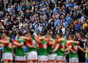 14 August 2021; Supporters before the GAA Football All-Ireland Senior Championship semi-final match between Dublin and Mayo at Croke Park in Dublin. Photo by Seb Daly/Sportsfile