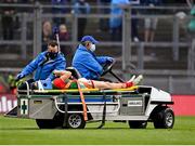 14 August 2021; Eoghan McLaughlin of Mayo is stretchered off from the pitch following a head injury during the GAA Football All-Ireland Senior Championship semi-final match between Dublin and Mayo at Croke Park in Dublin. Photo by Seb Daly/Sportsfile
