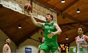 14 August 2021; Adrian O’Sullivan of Ireland during the FIBA Men’s European Championship for Small Countries day four match between Gibraltar and Ireland at National Basketball Arena in Tallaght, Dublin. Photo by Eóin Noonan/Sportsfile