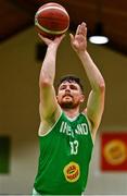 14 August 2021; Jordan Blount of Ireland during the FIBA Men’s European Championship for Small Countries day four match between Gibraltar and Ireland at National Basketball Arena in Tallaght, Dublin. Photo by Eóin Noonan/Sportsfile