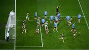 14 August 2021; Referee Conor Lane awards a free to Mayo in the closing stages of the GAA Football All-Ireland Senior Championship semi-final match between Dublin and Mayo at Croke Park in Dublin. Photo by Stephen McCarthy/Sportsfile