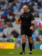 14 August 2021; Referee Conor Lane during the GAA Football All-Ireland Senior Championship semi-final match between Dublin and Mayo at Croke Park in Dublin. Photo by Seb Daly/Sportsfile