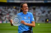 14 August 2021; Player of the match Hannah Tyrrell of Dublin following the TG4 Ladies Football All-Ireland Championship semi-final match between Dublin and Mayo at Croke Park in Dublin. Photo by Ray McManus/Sportsfile