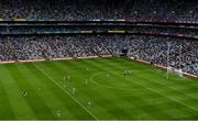 14 August 2021; A general view of Croke Park as Mayo goalkeeper Rob Hennelly kicks a free during the GAA Football All-Ireland Senior Championship semi-final match between Dublin and Mayo at Croke Park in Dublin. Photo by Stephen McCarthy/Sportsfile