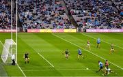 14 August 2021; James McCarthy of Dublin shoots at goal during the GAA Football All-Ireland Senior Championship semi-final match between Dublin and Mayo at Croke Park in Dublin. Photo by Ramsey Cardy/Sportsfile