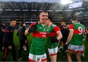 14 August 2021; Bryan Walsh of Mayo following his side's victory in the GAA Football All-Ireland Senior Championship semi-final match between Dublin and Mayo at Croke Park in Dublin. Photo by Ramsey Cardy/Sportsfile