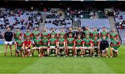 14 August 2021; The Mayo squad before the GAA Football All-Ireland Senior Championship semi-final match between Dublin and Mayo at Croke Park in Dublin. Photo by Ray McManus/Sportsfile