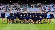 14 August 2021; The Dublin squad before the GAA Football All-Ireland Senior Championship semi-final match between Dublin and Mayo at Croke Park in Dublin. Photo by Ray McManus/Sportsfile