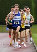 14 August 2021; Sean McGinley of Finn Valley AC, Donegal on his way to winning the under-19 boys 1500m during day six of the Irish Life Health National Juvenile Track & Field Championships at Tullamore Harriers Stadium in Tullamore, Offaly. Photo by Matt Browne/Sportsfile