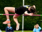 14 August 2021; Allison Dempsey of Naas AC, Kildare, competes in the under-16 girls High Jump during day six of the Irish Life Health National Juvenile Track & Field Championships at Tullamore Harriers Stadium in Tullamore, Offaly. Photo by Matt Browne/Sportsfile