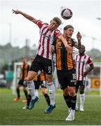 15 August 2021; Sean Murray of Dundalk in action against Ronan Boyce of Derry City during the SSE Airtricity League Premier Division match between Derry City and Dundalk at Ryan McBride Brandywell Stadium in Derry. Photo by Ben McShane/Sportsfile