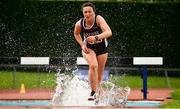 15 August 2021; Sarah Gilhooley of Galway County, competing in the Women's 3000m Steeplechase during the Irish Life Health National League Final at Tullamore Harriers Stadium in Tullamore, Offaly. Photo by Sam Barnes/Sportsfile