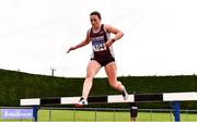 15 August 2021; Sarah Gilhooley of Galway County competing in the Women's 3000m Steeplechase during the Irish Life Health National League Final at Tullamore Harriers Stadium in Tullamore, Offaly. Photo by Sam Barnes/Sportsfile
