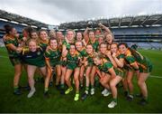 15 August 2021; Meath players celebrate following the TG4 All-Ireland Senior Ladies Football Championship Semi-Final match between Cork and Meath at Croke Park in Dublin. Photo by Stephen McCarthy/Sportsfile