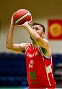 15 August 2021; Miguel Ortega of Gibraltar during the FIBA Men’s European Championship for Small Countries day five match between San Marino and Gibraltar at National Basketball Arena in Tallaght, Dublin. Photo by Eóin Noonan/Sportsfile