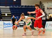 15 August 2021; Sean Flood of Ireland in action against Jack Zammit of Malta during the FIBA Men’s European Championship for Small Countries day five match between Ireland and Malta at National Basketball Arena in Tallaght, Dublin. Photo by Eóin Noonan/Sportsfile
