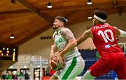 15 August 2021; Jason Killeen of Ireland in action against Tevin Falzon of Malta during the FIBA Men’s European Championship for Small Countries day five match between Ireland and Malta at National Basketball Arena in Tallaght, Dublin. Photo by Eóin Noonan/Sportsfile