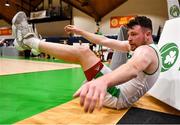 15 August 2021; Jordan Blount of Ireland during the FIBA Men’s European Championship for Small Countries day five match between Ireland and Malta at National Basketball Arena in Tallaght, Dublin. Photo by Eóin Noonan/Sportsfile