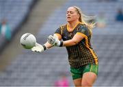 15 August 2021; Meath goalkeeper Monica McGuirk during the TG4 All-Ireland Senior Ladies Football Championship Semi-Final match between Cork and Meath at Croke Park in Dublin. Photo by Ray McManus/Sportsfile