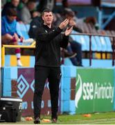 15 August 2021; Drogheda United assistant manager Kevin Doherty during the SSE Airtricity League Premier Division match between Drogheda United and Shamrock Rovers at Head in the Game Park in Drogheda, Louth. Photo by Michael P Ryan/Sportsfile