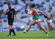 14 August 2021; Rachel Kearns of Mayo during the TG4 Ladies Football All-Ireland Championship semi-final match between Dublin and Mayo at Croke Park in Dublin. Photo by Piaras Ó Mídheach/Sportsfile