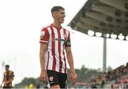 15 August 2021; Eoin Toal of Derry City during the SSE Airtricity League Premier Division match between Derry City and Dundalk at Ryan McBride Brandywell Stadium in Derry. Photo by Ben McShane/Sportsfile