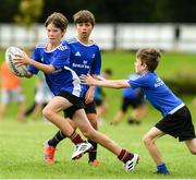 18 August 2021; Dylan Brown, age 11, in action during the Bank of Ireland Leinster Rugby Summer Camp at DLSP RFC in Kilternan, Dublin. Photo by Matt Browne/Sportsfile
