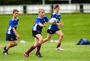 18 August 2021; Sam Grant, age 11, in action during the Bank of Ireland Leinster Rugby Summer Camp at DLSP RFC in Kilternan, Dublin. Photo by Matt Browne/Sportsfile